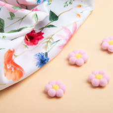 Тканина сатин для постільної білизни, пл 130 гр/м2 210 ТС, бавовна, 240 см польові квіти