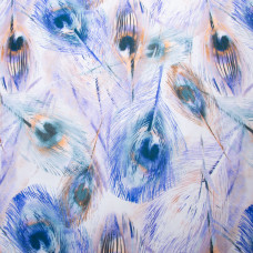 Тканина сатин для постільної білизни, пл 130 г/м2 210 ТС, бавовна, 240 см 02 перо павича