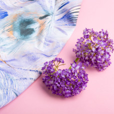 Тканина сатин для постільної білизни, пл 130 г/м2 210 ТС, бавовна, 240 см 02 перо павича