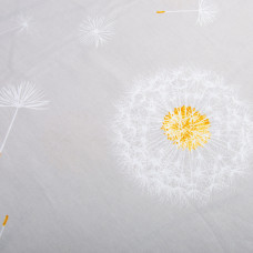 Тканина бязь ранфорс для постільної білизни, бавовна, 130 г/м2, 240 см 5,27318/11 кульбабка сіро/бежева