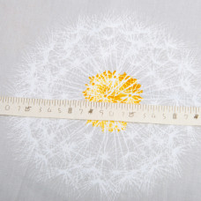 Тканина бязь ранфорс для постільної білизни, бавовна, 130 г/м2, 240 см 5,27318/11 кульбабка сіро/бежева