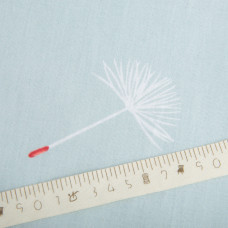 Тканина бязь ранфорс для постільної білизни, бавовна, 130 г/м2, 240 см кульбаба м'ята