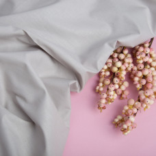 Тканина бязь ранфорс для постільної білизни, бавовна 130 г/м2, 240 см V-88 св/сірий