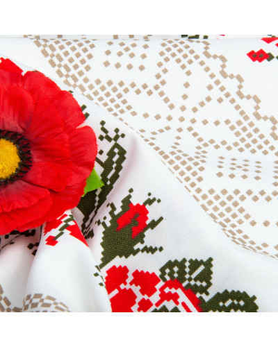 Тканина декоративна скатертина бавовна з водовідштовхувальним просоченням, 180 см, 220 г/м2, для скатертин, штор