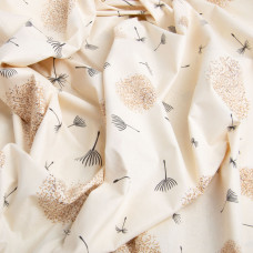 Тканина бязь ранфорс для постільної білизни, бавовна, 130 г/м2, 240 см M04112/1 кульбабка крем