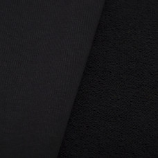 Тканина трикотаж трьохнитка петля Сезон чорний