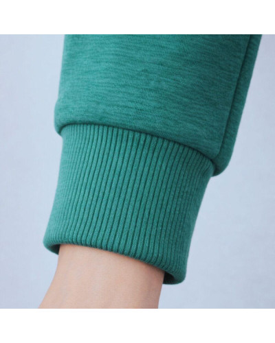 Тканина Кашкорсе IDEIA трикотажне полотно, 130 см, 300 г/м2, бавовна, для манжетів, горловин, низ світшотів, мор хвиля