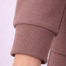 Тканина Кашкорсе IDEIA трикотажне полотно, 130 см, 300 г/м2, бавовна, рубчик, для манжетів, горловин, низ світшотів, кава