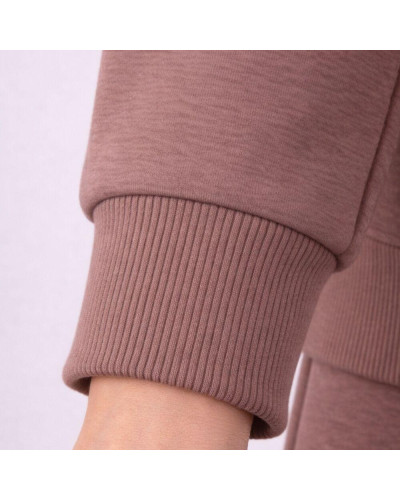 Тканина Кашкорсе IDEIA трикотажне полотно, 130 см, 300 г/м2, бавовна, рубчик, для манжетів, горловин, низ світшотів, кава