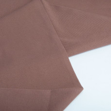 Тканина Кашкорсе IDEIA трикотажне полотно, 130 см, 300 г/м2, бавовна, рубчик, для манжетів, горловин, низ світшотів, кава