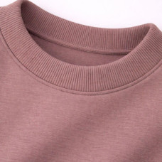 Тканина Кашкорсе IDEIA трикотажне полотно, 130 см, 300 г/м2, бавовна, рубчик, для манжетів, горловин, низ світшотів, кава