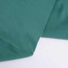 Тканина Кашкорсе IDEIA трикотажне полотно, 130 см, 300 г/м2, бавовна, рубчик, для манжетів, горловин, низ світшотів, темна бірюза