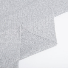 Тканина трикотажне полотно Кашкорсе, 130 см, 300 г/м2, бавовна сірий меланж