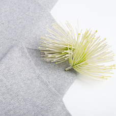 Тканина трикотажне полотно Кашкорсе, 130 см, 300 г/м2, бавовна сірий меланж