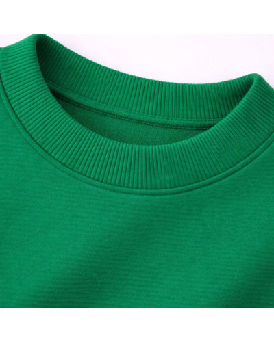 Тканина Кашкорсе IDEIA трикотажне полотно, 130 см, 300 г/м2, бавовна, рубчик, для манжетів, горловин, низ світшотів, зелена