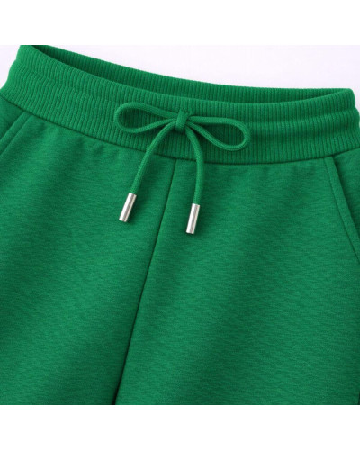 Тканина Кашкорсе IDEIA трикотажне полотно, 130 см, 300 г/м2, бавовна, рубчик, для манжетів, горловин, низ світшотів, зелена