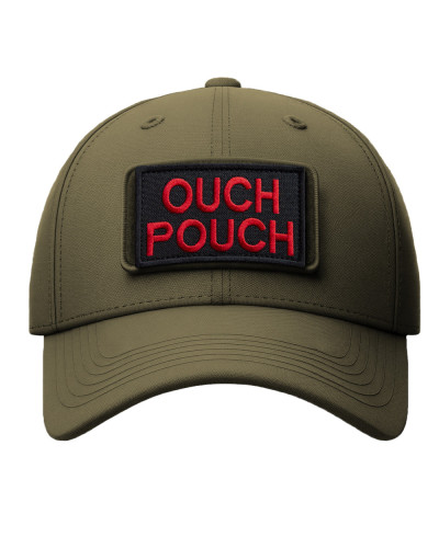 Набір шевронів 2 шт з липучкою Ouch Pouch 5x8 см червоний вишитий патч шеврон нашивка