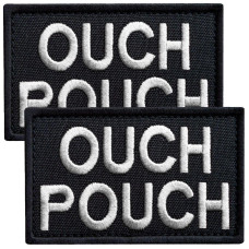 Набір шевронів 2 шт. із липучкою Ouch Pouch 5x8 см вишитий патч шеврон нашивка