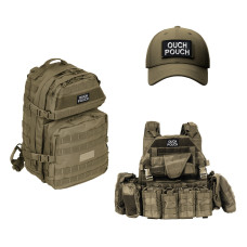 Набір шевронів 2 шт. із липучкою Ouch Pouch 5x8 см вишитий патч шеврон нашивка