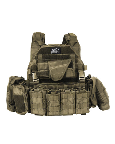 Набір шевронів 2 шт. із липучкою Ouch Pouch 5x8 см вишитий патч шеврон нашивка
