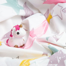 Тканина бязь ранфорс для постільної білизни, бавовна, 130 г/м2, 240 см 9.23329/6 Ніч рожева