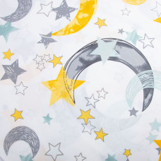 Тканина бязь ранфорс для постільної білизни, бавовна, 130 гр/м2, 240 см 9.23329/5 Ніч м'ята