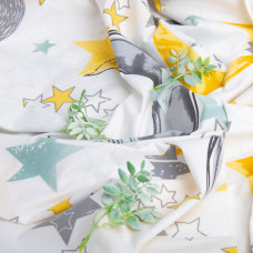 Тканина бязь ранфорс для постільної білизни, бавовна, 130 гр/м2, 240 см 9.23329/5 Ніч м'ята