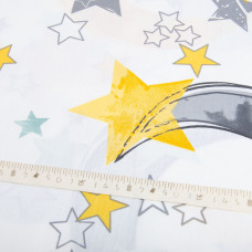 Тканина бязь ранфорс для постільної білизни, бавовна, 130 гр/м2, 240 см 9.23329/5 Ніч м'ята