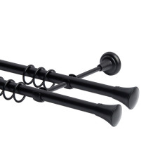 Наконечник Принц к карнизам 19 мм чорний мат