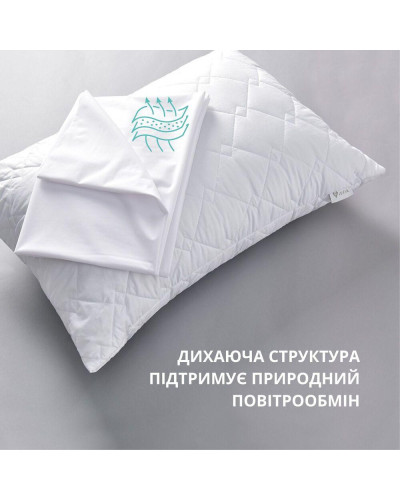 Набір наволочок 10 шт. чохол захисна Аква Стоп 50х70 см IDEIA повітропроникна з блискавкою, непромокальна біла