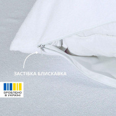 Набір наволочок 10 шт. чохол захисна Аква Стоп 50х70 см IDEIA повітропроникна з блискавкою, непромокальна біла