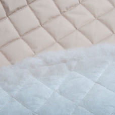 Тканина підкладкова стьобана утеплювач 7,5x7,5 см, синтепон 100 + спанбонд, плащовий однотонний, 140 см