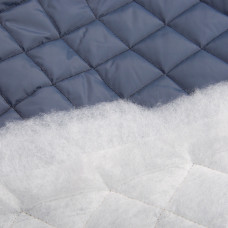 Тканина підкладкова стьобана утеплювач 7,5x7,5 см, синтепон 100 + спанбонд, плащовий однотонний, 140 см