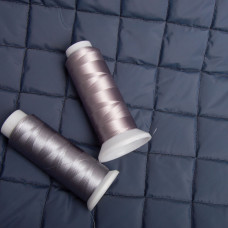 Тканина підкладкова стьобана утеплювач 7,5x7,5 см, синтепон 100 + спанбонд, плащовий однотонний, 140 см