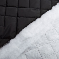 Тканина підкладкова стьобана утеплювач 7,5x7,5 см, синтепон 100 + спанбонд, плащовий однотонний, 140 см, 210