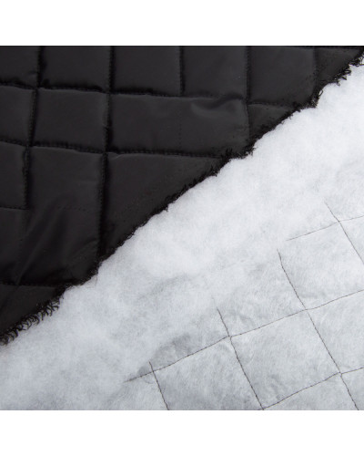 Тканина підкладкова стьобана утеплювач 7,5x7,5 см, синтепон 100 + спанбонд, плащовий однотонний, 140 см, 210