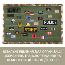 Патч Борд тактичний 61х92 см для шевронів нашивок і військових нагород стенд панель із липучкою