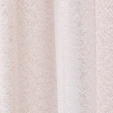 Тканина тюль жакард Троянда, 292 см, 75 гр/м2, V-P4238 пудра