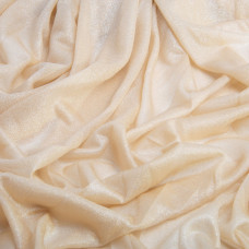 Тканина трикотаж Феєрія металік креп, 150 см, 100 г/м2, для суконь, костюмів, блуз беж