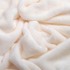 Тканина махрове полотно Велсофт, 175 см, 400 г/м2, м'яка тканина для пледів, халатів, піжам, покривал молоко