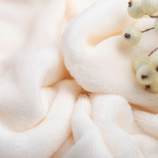 Тканина махрове полотно Велсофт, 175 см, 400 г/м2, м'яка тканина для пледів, халатів, піжам, покривал молоко