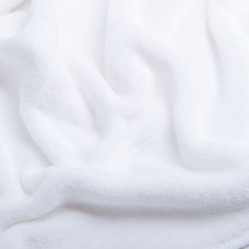 Тканина махрове полотно Велсофт, 175 см, 400 г/м2, м'яка тканина для пледів, халатів, піжам, покривал св/молоко