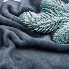 Тканина махрове полотно Велсофт, 175 см, 400 г/м2, м'яка тканина для пледів, халатів, піжам, покривал сире