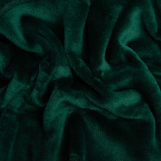 Тканина махрове полотно Велсофт, 175 см, 400 г/м2, м'яка тканина для пледів, халатів, піжам, покривал смарагд