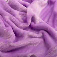 Тканина махрове полотно Велсофт, 175 см, 400 г/м2, м'яка тканина для пледів, халатів, піжам, покривал бузкова