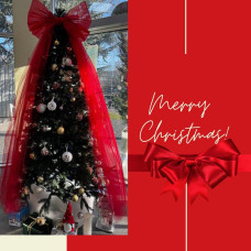 Бант декоративний 80х200 см великий фатин фатиновий