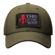 Набір шевронів 2 шт. з липучкою Мамонт This is the way 5х8 см чорний, вишитий патч нашивка шеврон