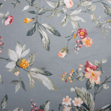 Тканина бязь ранфорс для постільної білизни, бавовна, 130 гр/м2, 240 см 12.27287/3 Клематіс т/сірий
