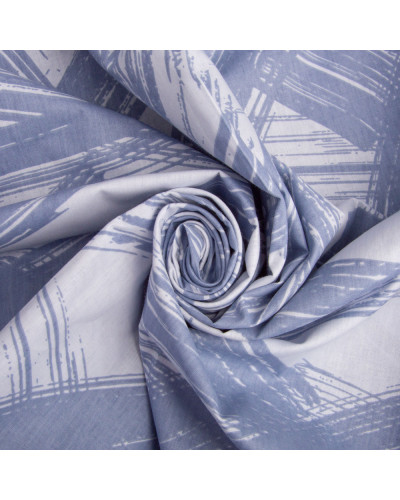 Тканина бязь ранфорс для постільної білизни, бавовна, 130 гр/м2, 240 см M02283/11 Елегія денім