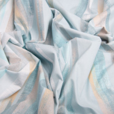 Тканина бязь ранфорс для постільної білизни, бавовна, 130 г/м2, 240 см 7003-01 Штрих бірюза